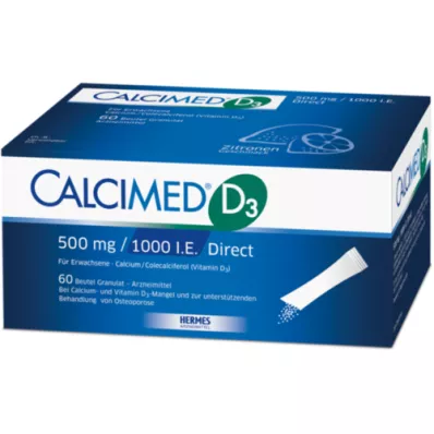 CALCIMED D3 500 mg/1000 I.U. Direct Granules, 60 szt