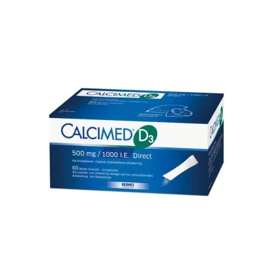 Calcimed D3 500 mg / 1000 IU direct granulat, 60 szt Calcimed D3 500 mg / 1000 IU direct granulat, 60 szt