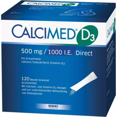 CALCIMED D3 500 mg/1000 I.U. Direct Granules, 120 szt