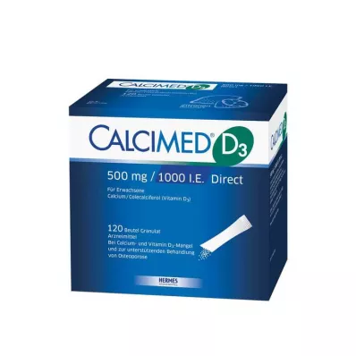 Calcimed D3 500 mg / 1000 IU granulat bezpośredni, 120 szt Calcimed D3 500 mg / 1000 IU granulat bezpośredni, 120 szt