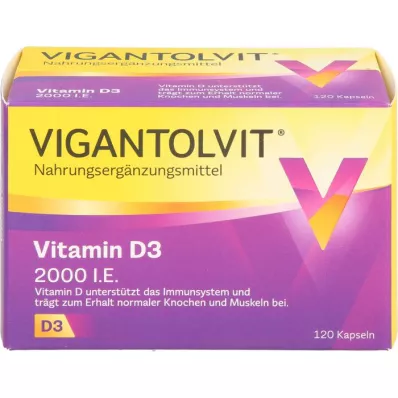 VIGANTOLVIT 2000 j.m. witaminy D3 w kapsułkach miękkich, 120 szt
