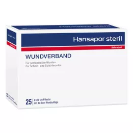 HANSAPOR sterylny opatrunek na ranę 8x10 cm, 3 szt