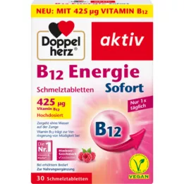 DOPPELHERZ Tabletki rozpuszczalne B12 Energy, 30 szt