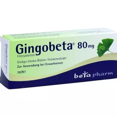 GINGOBETA Tabletki powlekane 80 mg, 30 szt