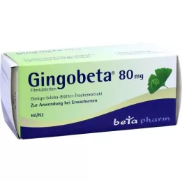 GINGOBETA Tabletki powlekane 80 mg, 60 szt
