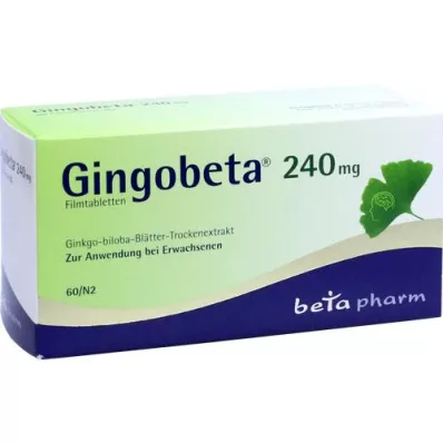 GINGOBETA Tabletki powlekane 240 mg, 60 szt