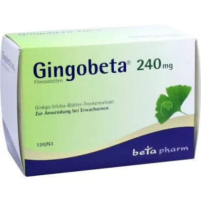 GINGOBETA Tabletki powlekane 240 mg, 120 szt