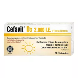 CEFAVIT Tabletki powlekane D3 2000 j.m., 60 szt