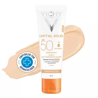 Vichy Idéal Soleil Krem przeciw plamom pigmentacyjnym LSF 50 + , 50 ml Vichy Idéal Soleil Krem przeciw plamom pigmentacyjnym LSF 50 + , 50 ml