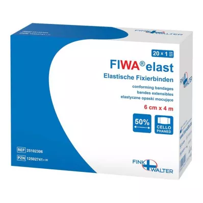 FIXIERBINDE elastyczny celofan 6 cmx4 m, 1 szt