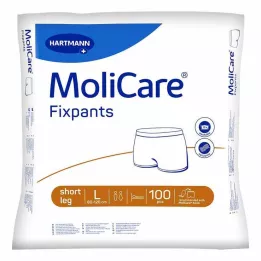MOLICARE Spodnie Fixpants z krótką nogawką, rozmiar L, 100 szt