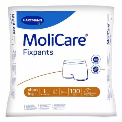 MOLICARE Spodnie Fixpants z krótką nogawką, rozmiar L, 100 szt