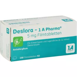 DESLORA-1A Pharma 5 mg tabletki powlekane, 100 kapsułek