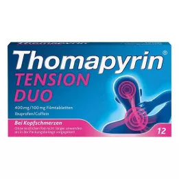 THOMAPYRIN TENSION DUO Tabletki powlekane 400 mg/100 mg, 12 szt