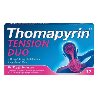 Thomapyrin TENSION DUO 400 mg / 100 mg tabletki powlekane, 12 szt