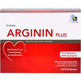 ARGININ PLUS Witamina B1+B6+B12+kwas foliowy tabletki powlekane, 240 szt