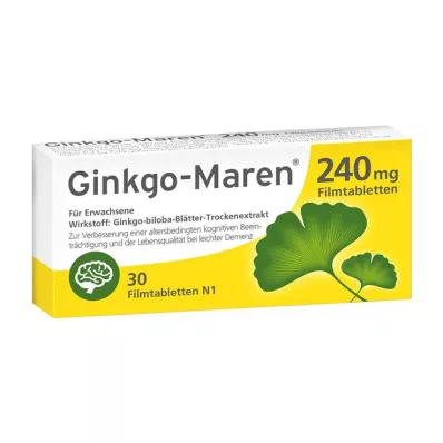 Ginkgo-Maren 240 mg tabletki powlekane, 30 szt Ginkgo-Maren 240 mg tabletki powlekane, 30 szt