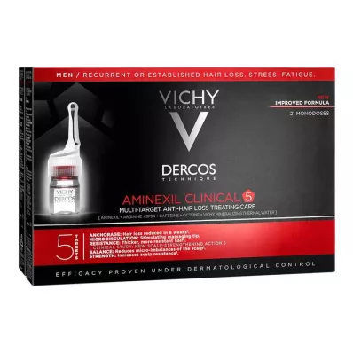 Vichy Dercos Aminexil Clinical 5 dla mężczyzn, 21X6 ml