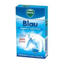 WICK BLAU Cukierki mentolowe bez cukru Clickbox, 46 g