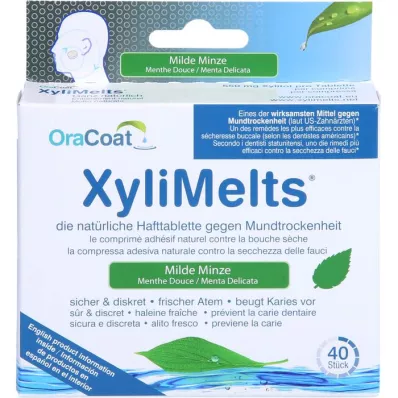 ORACOAT XyliMelts tabletki samoprzylepne miętowe, 40 szt