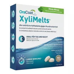 ORACOAT XyliMelts tabletki samoprzylepne miętowe, 40 szt