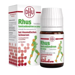 RHUS TOXICODENDRON D 6 Tabl.na bóle reumatyczne, 80 szt