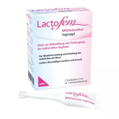 Lactofem żel dopochwowy z kwasem mlekowym, 7x5 ml Lactofem żel dopochwowy z kwasem mlekowym, 7x5 ml