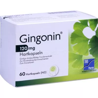 GINGONIN Kapsułki twarde 120 mg, 60 szt