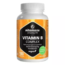 VITAMIN B COMPLEX wegańskie tabletki o wysokiej dawce, 180 szt