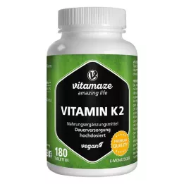 VITAMIN K2 200 μg wegańskie tabletki o wysokiej dawce, 180 szt