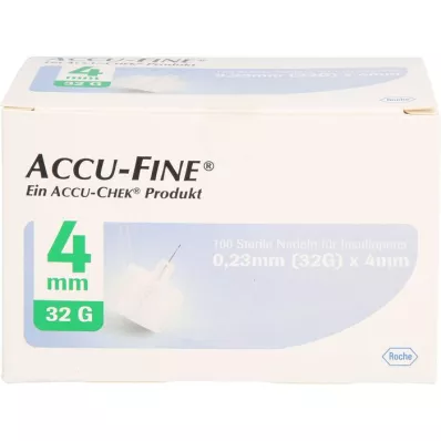 ACCU FINE sterylne igły do penów insulinowych 4 mm 32 G, 100 szt