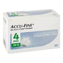 ACCU FINE sterylne igły do penów insulinowych 4 mm 32 G, 100 szt