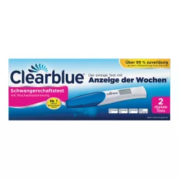 CLEARBLUE Test ciążowy z określeniem tygodnia, 2 szt