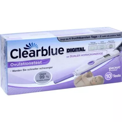 CLEARBLUE Zaawansowany test owulacyjny &amp; cyfrowy, 10 szt