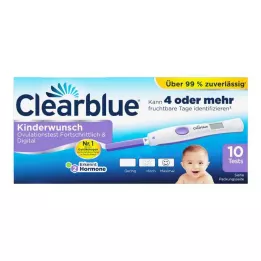 CLEARBLUE Zaawansowany test owulacyjny &amp; cyfrowy, 10 szt