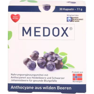 MEDOX Antocyjany z dzikich jagód w kapsułkach, 30 szt