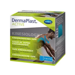 DERMAPLAST Active Kinesiology Tape 5 cmx5 m niebieska, 1 szt