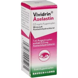 VIVIDRIN Azelastyna 0,5 mg/ml krople do oczu, 6 ml