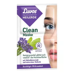 Luvos Naturkosmetik Oczyszczająca maska z glinką leczniczą, 2X7,5 ml