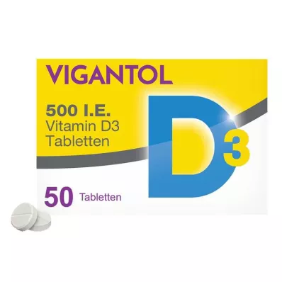 VIGANTOL Tabletki witaminy D3 500 j.m., 50 szt