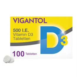 VIGANTOL Tabletki witaminy D3 500 j.m., 100 szt