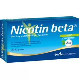 NICOTIN Guma do żucia beta Mint 2 mg substancji czynnej, 30 szt
