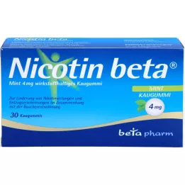 NICOTIN Guma do żucia beta Mint 4 mg substancji czynnej, 30 szt