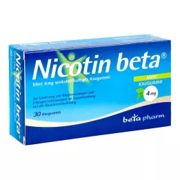 NICOTIN Guma do żucia beta Mint 4 mg substancji czynnej, 30 szt