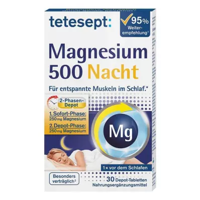 TETESEPT Tabletki na noc Magnesium 500, 30 szt