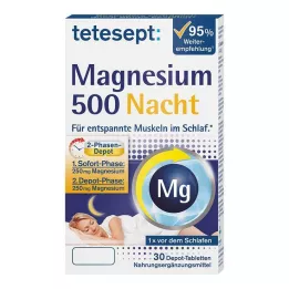 TETESEPT Tabletki na noc Magnesium 500, 30 szt