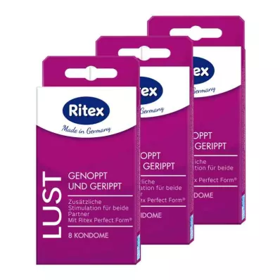 RITEX Zestaw prezerwatyw Lust, 24 szt
