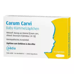 CARUM CARVI Czopki z kminkiem dla niemowląt, 10 szt