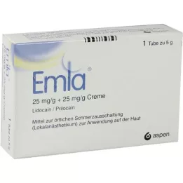 EMLA 25 mg/g + 25 mg/g krem + 2 plastry Tegaderm, 5 g