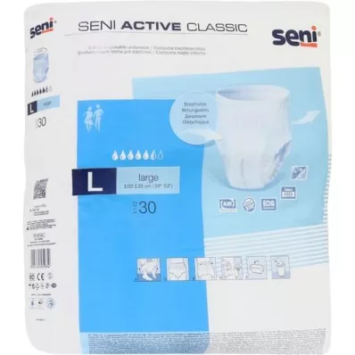 SENI Active Classic Majtki chłonne jednorazowe L, 30 szt